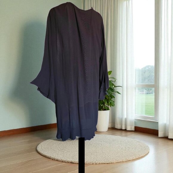 NWOT ANN COLE (XL) Live in Color Flounce Tunic Sheer - Picture 7 of 9